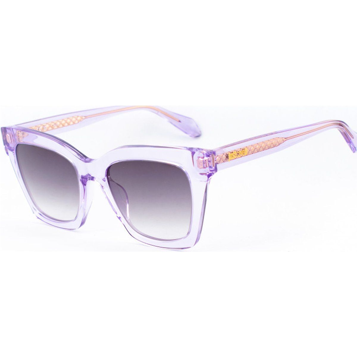 Cat-Eye-Sonnenbrille mit transparentem Rahmen