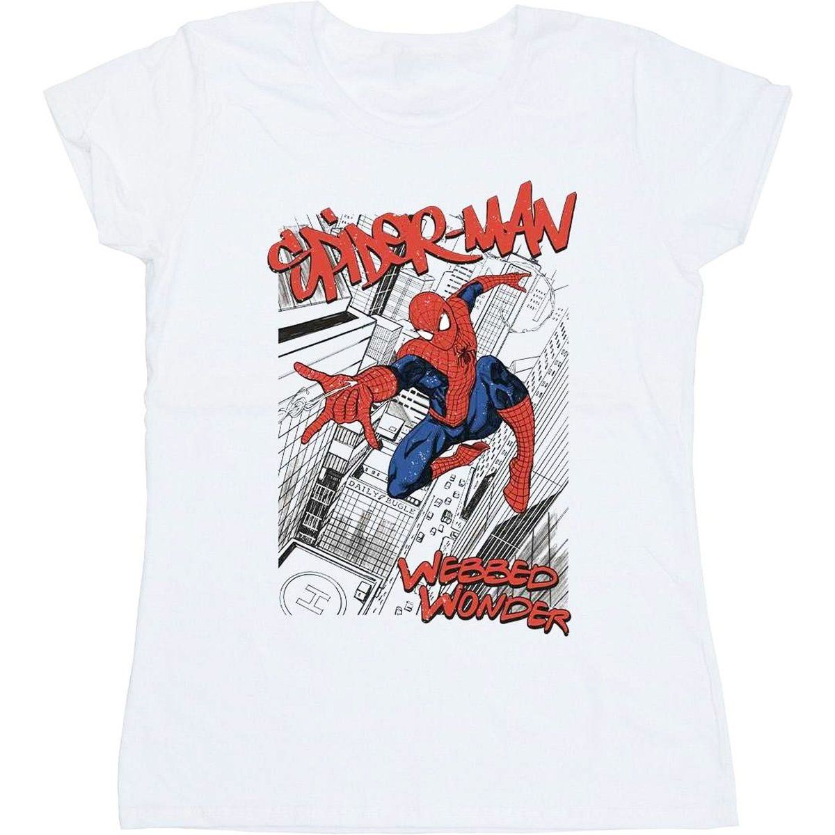 Marvel Superhelden Grafik-Baumwoll-T-Shirt