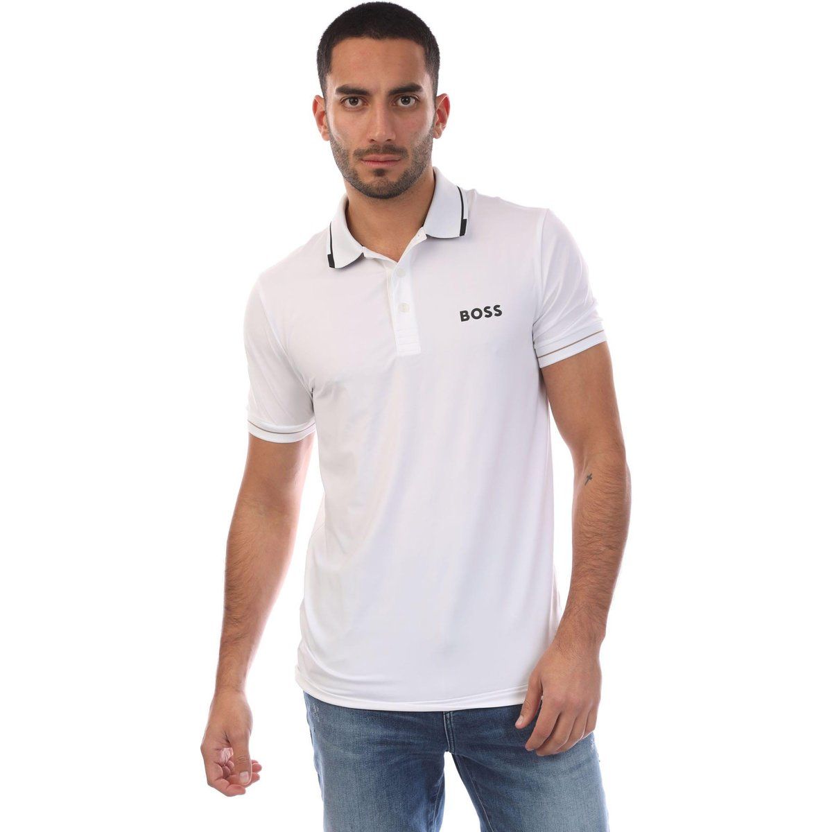 Modernes Stretch-Polohemd mit Logo