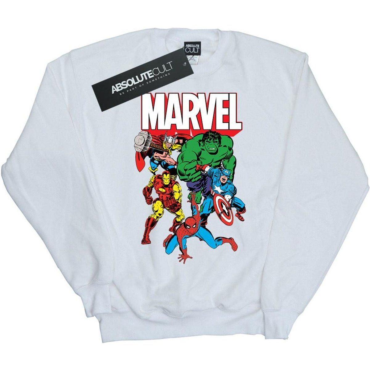 Marvel Comic Helden Weißes Sweatshirt