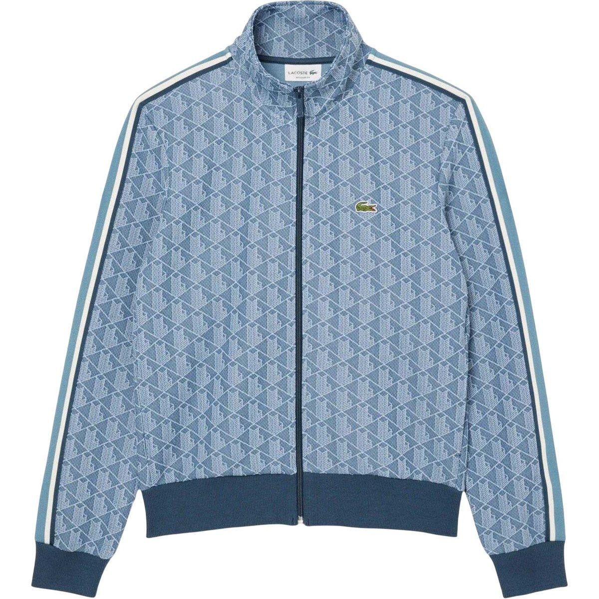 Monogramm Jacquard Trainingsjacke mit Reißverschluss