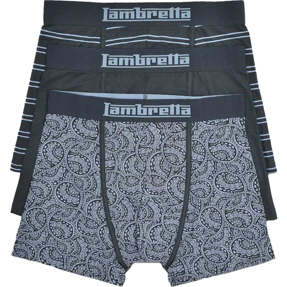 Lambretta - Boxershorts für Herren (3er-Pack) (Marine/Blau)