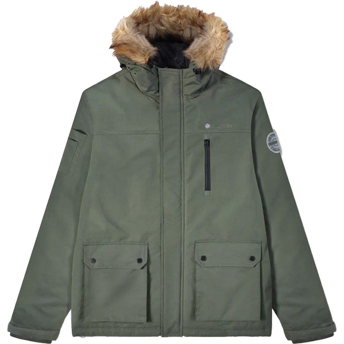 Lambretta - "AW25" Parka für Herren (Khakigrün)