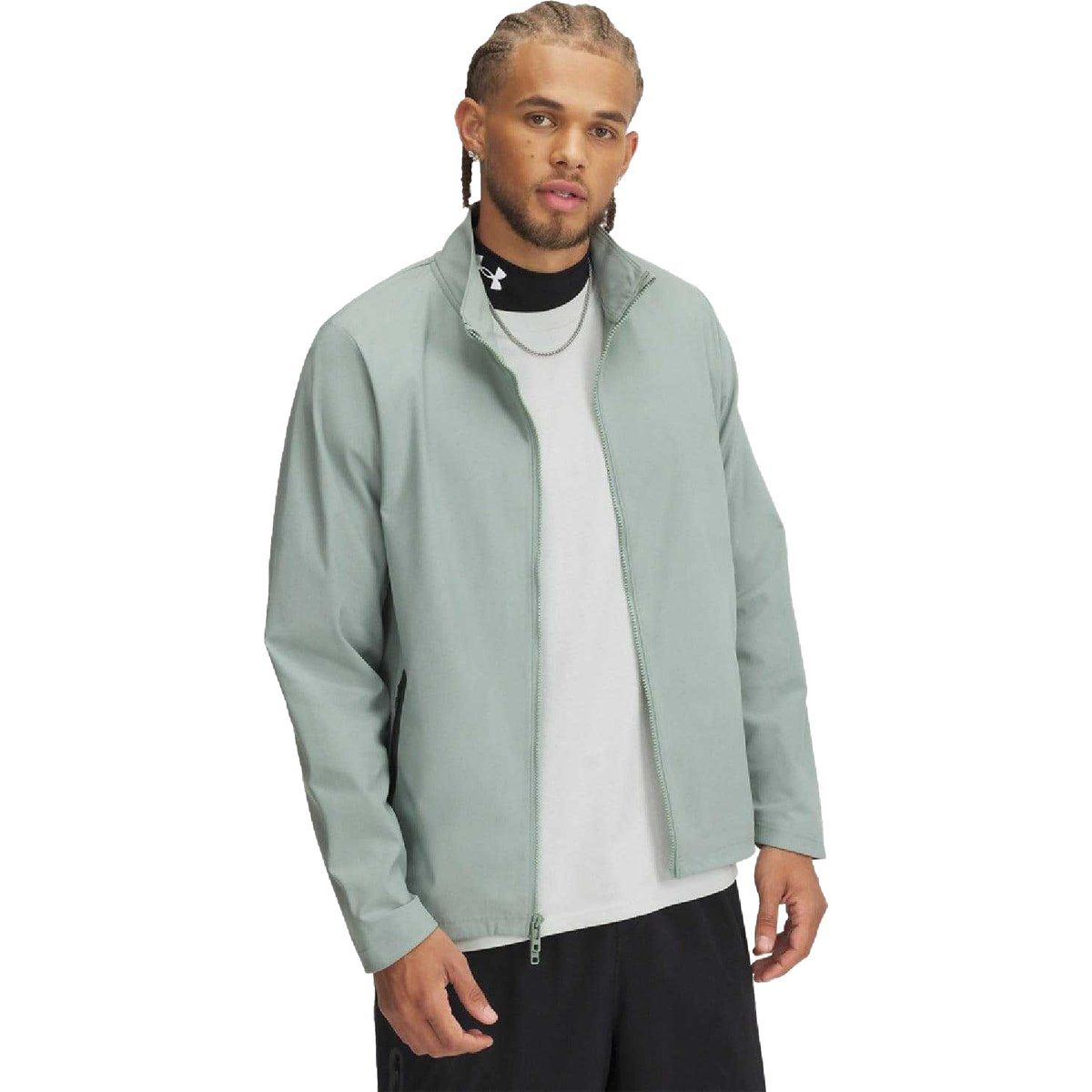 Leichte Herrenjacke mit durchgehendem Reißverschluss