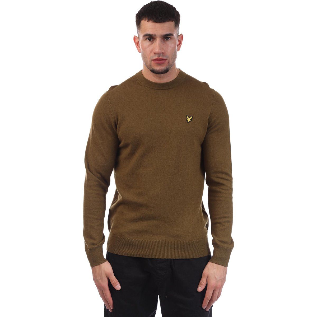 Herren Merino Wollpullover mit Rundhalsausschnitt
