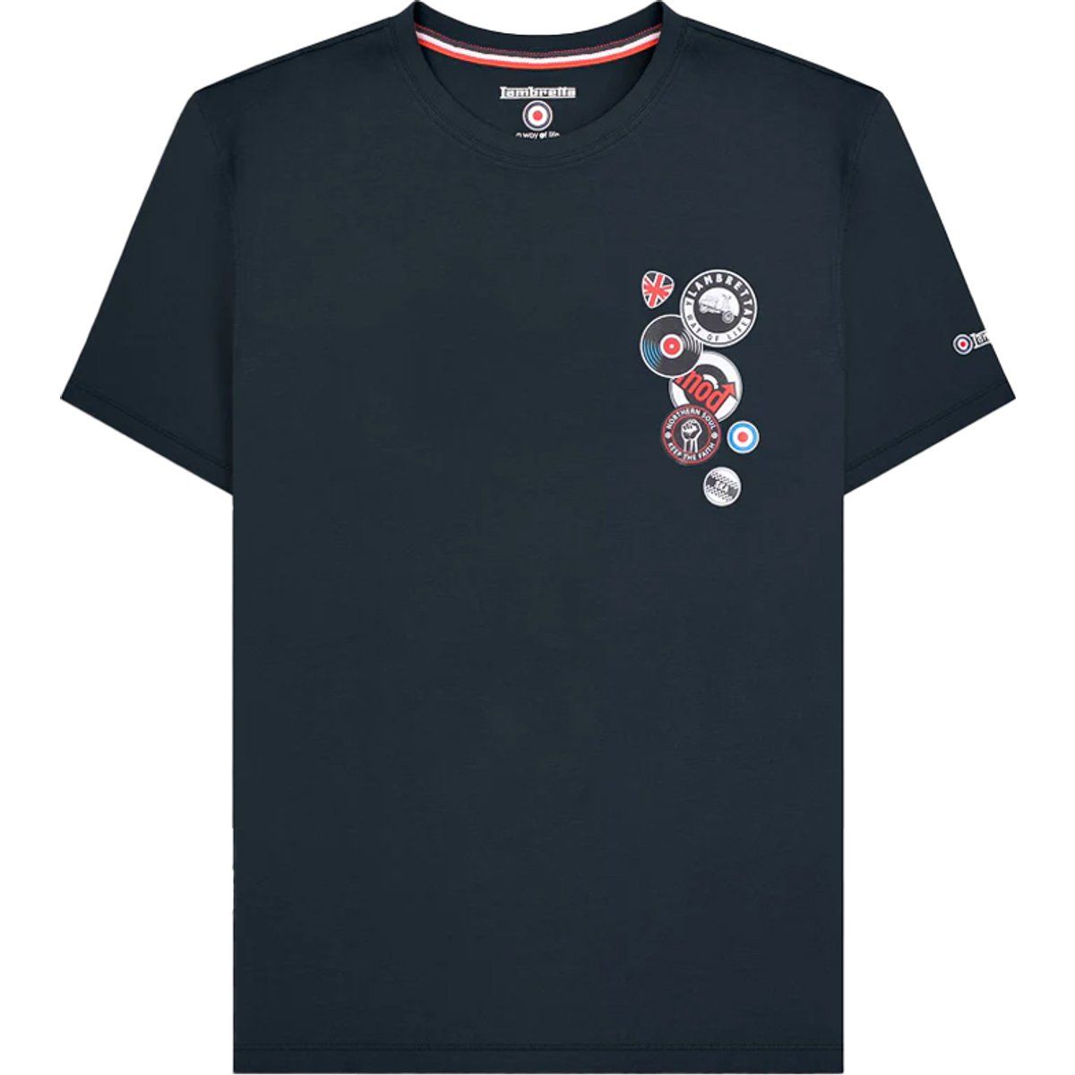 Baumwoll-T-Shirt mit Mod-Grafiken