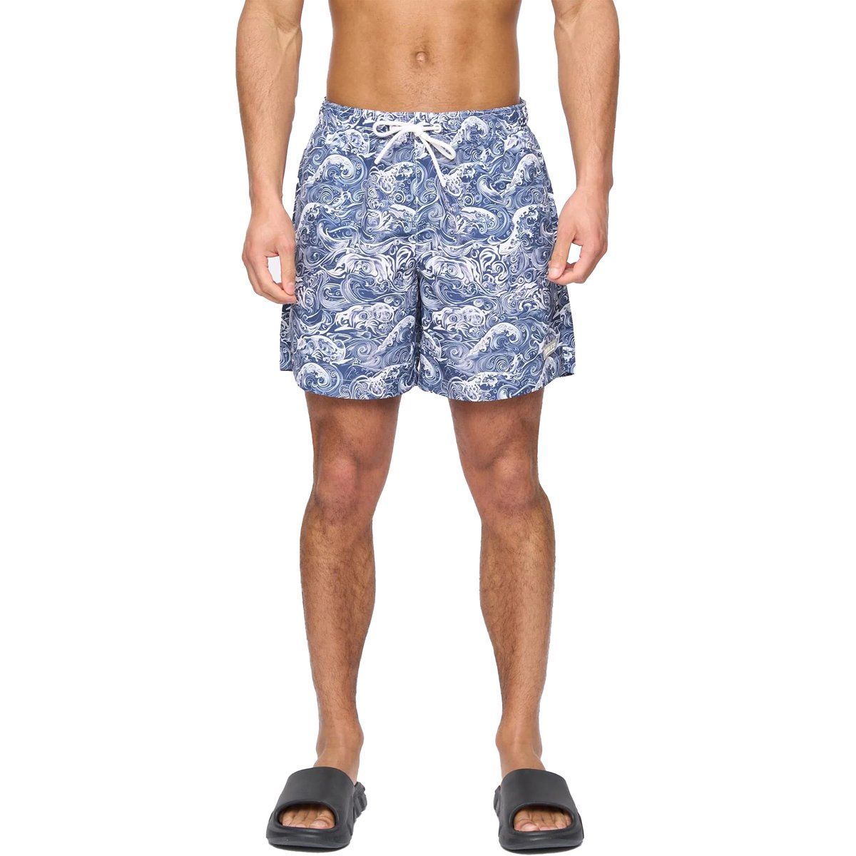 Herren Badeshorts mit Wellenmuster