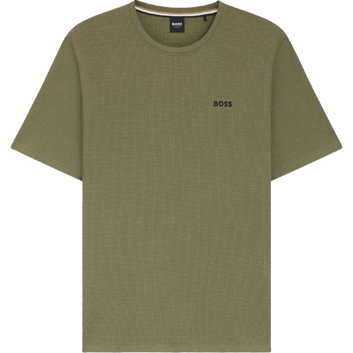 Herren Schlaf T-Shirt mit Waffelstrick
