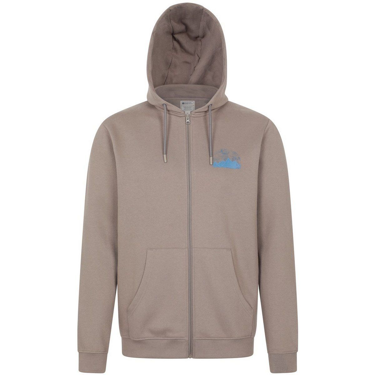 Mountain Warehouse - Kapuzenpullover für Herren, Durchgehender Reißverschluss, Strukturiert (Braun)