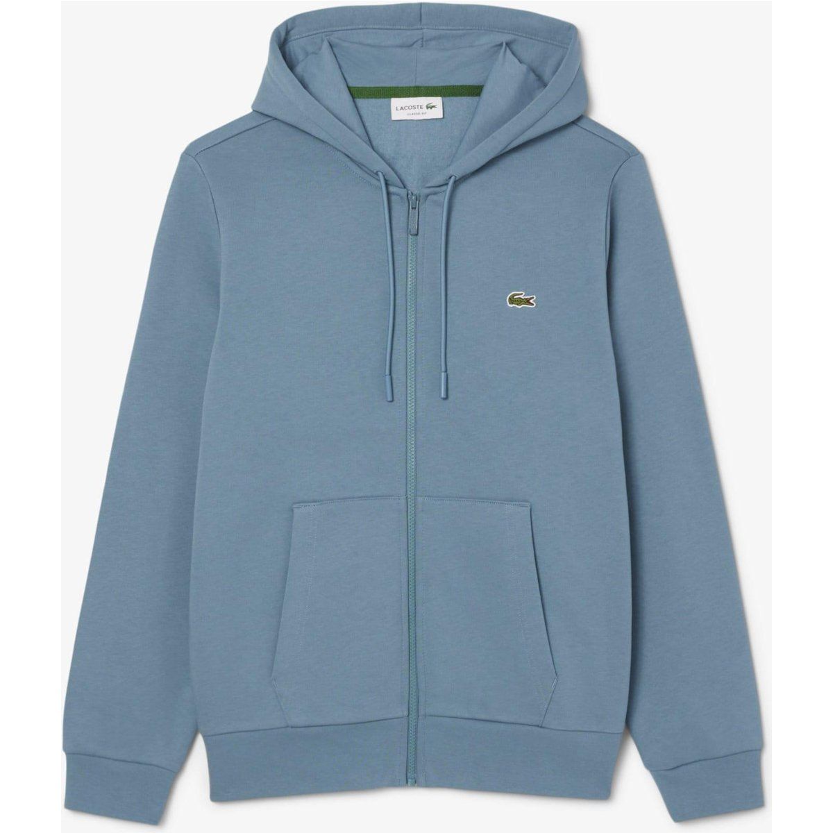 Fleece-Hoodie mit Reißverschluss und Logo