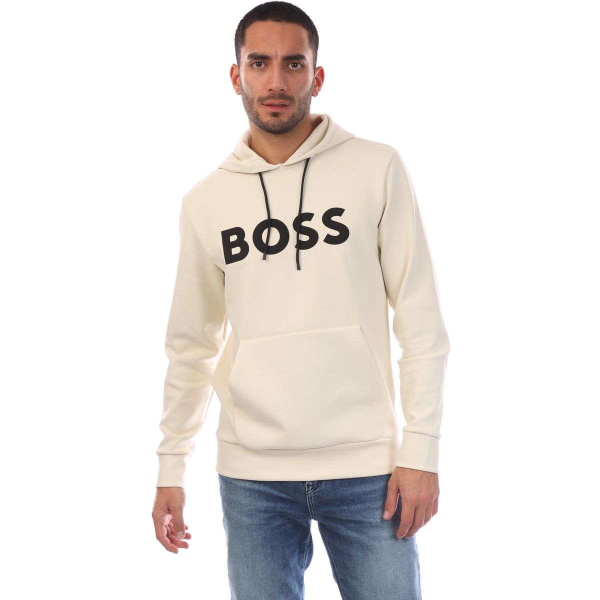 Kapuzenpullover mit Logo in lockerer Passform