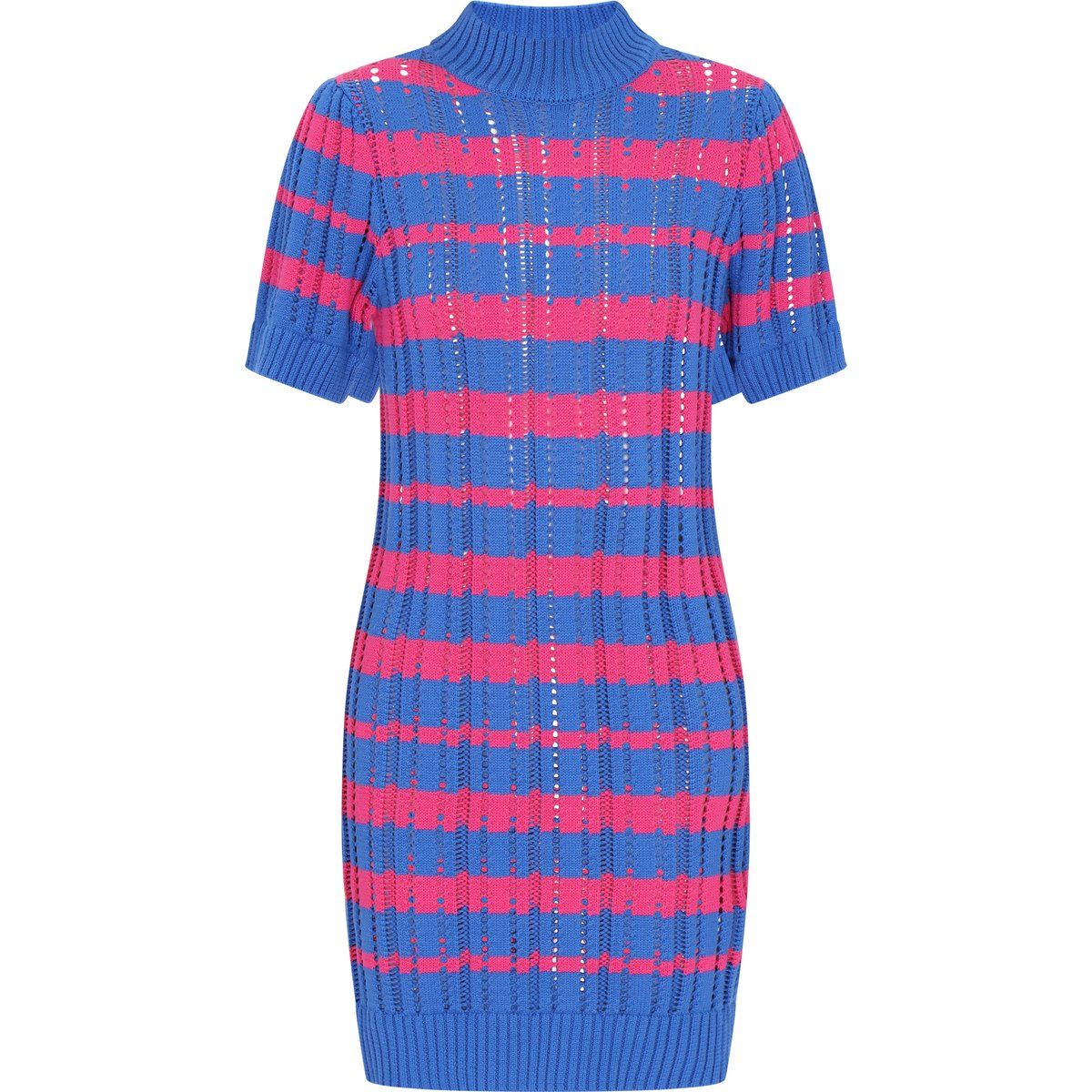IZIA Kleid Frauen blau mehrfarbig