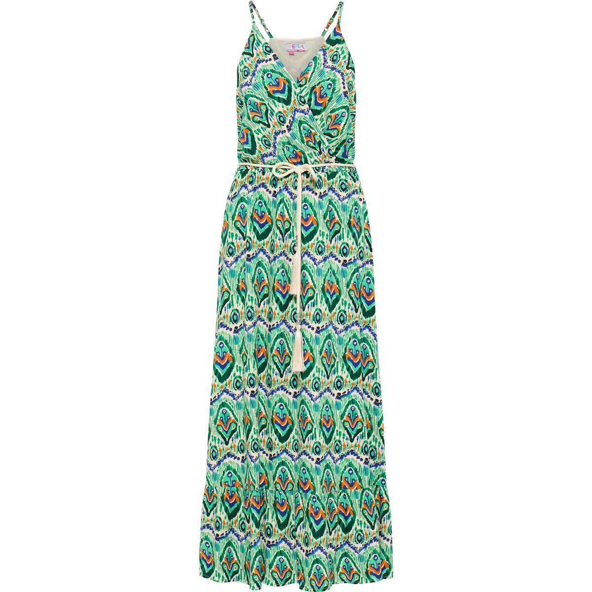 IZIA Maxikleid mit Allover-Print Damen Grün Mehrfarbig