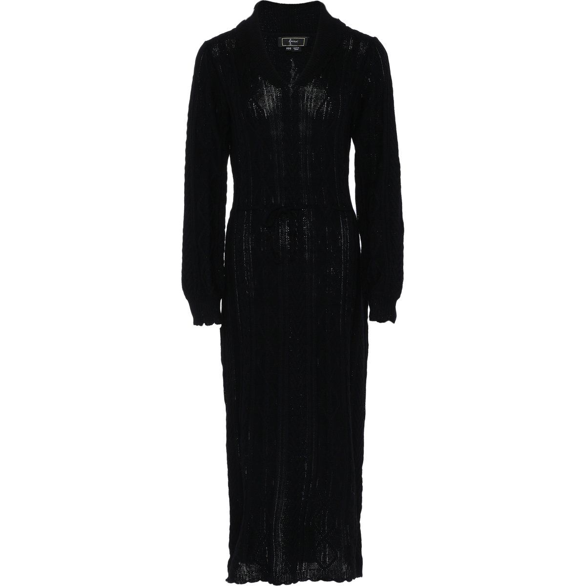 Faina Strickkleid Damen schwarz