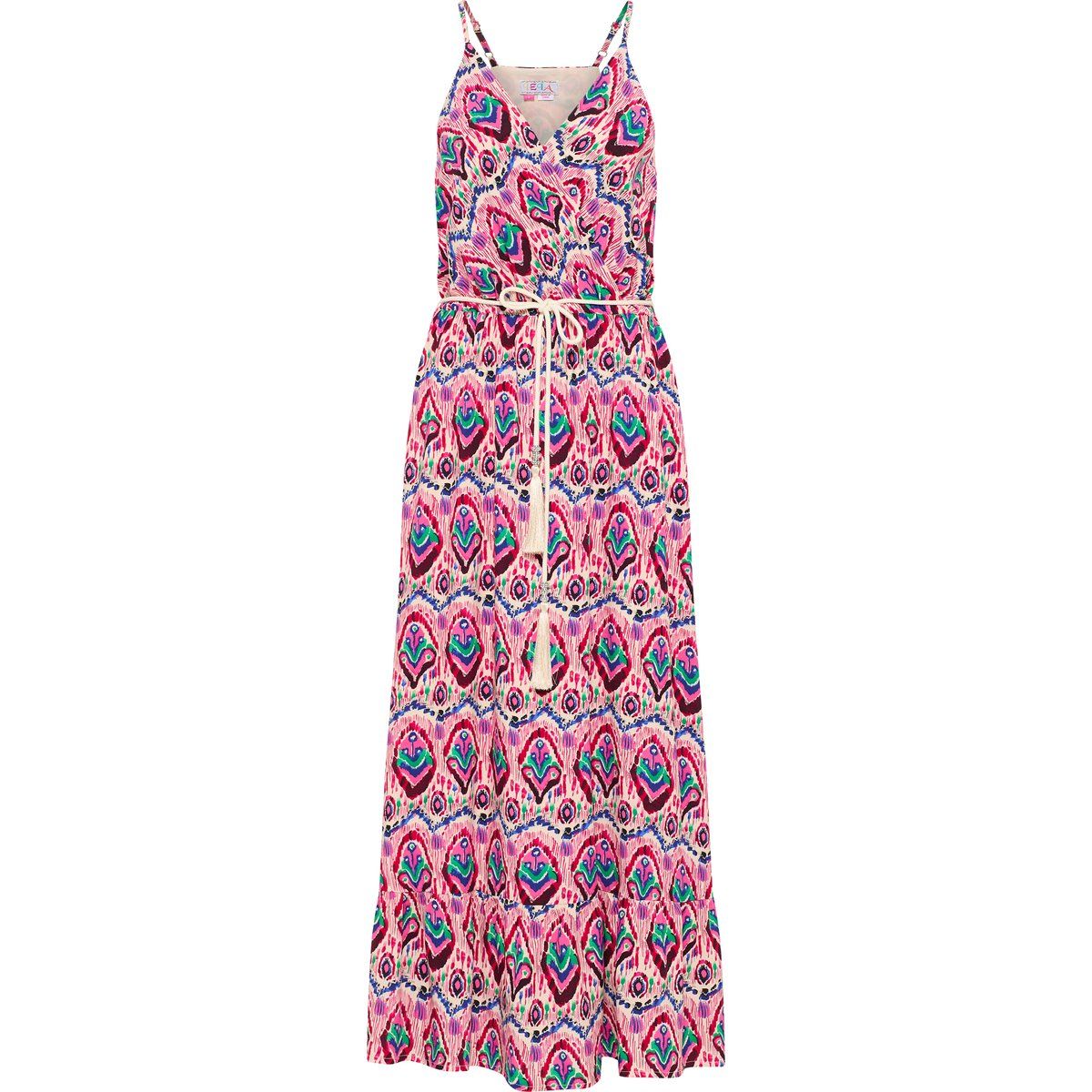 IZIA Maxikleid mit Allover-Print Damen Rosa Mehrfarbig