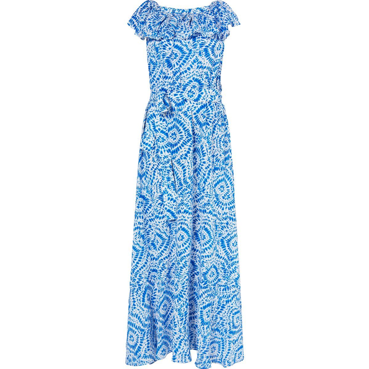 IZIA Maxikleid mit Print Damen blau