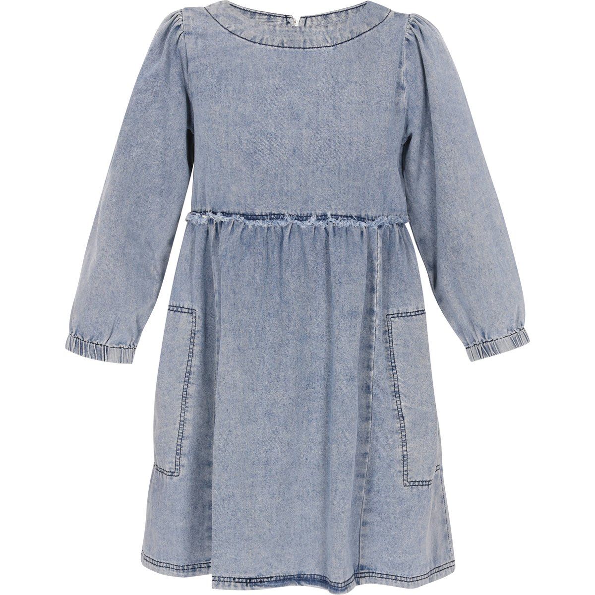 Lässiges Jeans-Minikleid mit Ärmeln