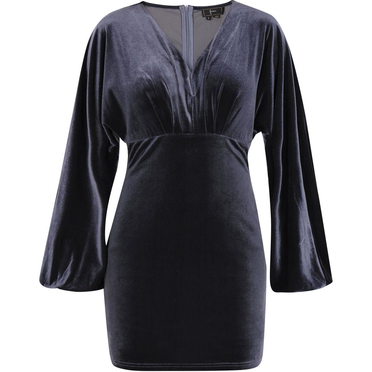 Elegantes Samt-Minikleid mit Ärmeln
