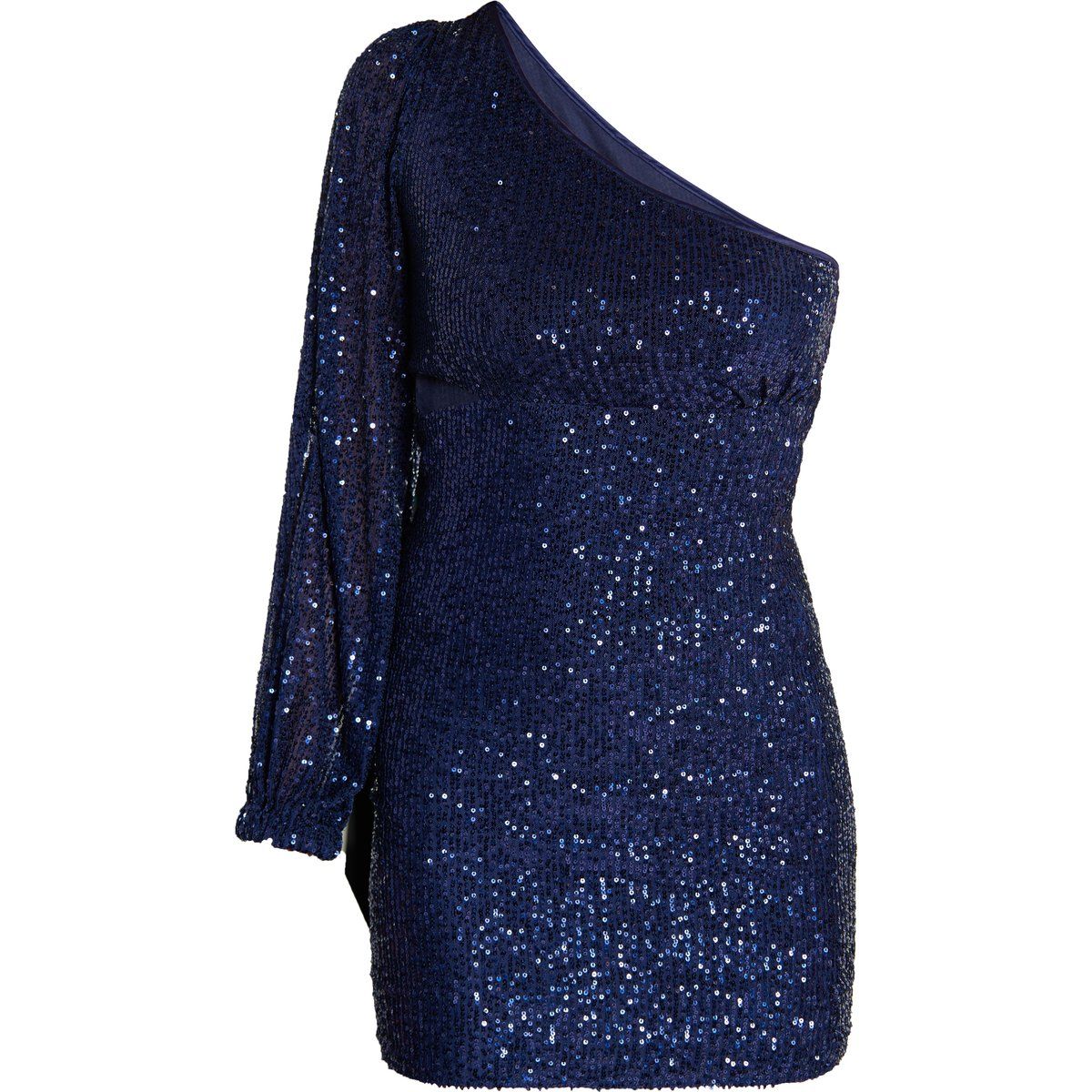 Faina One-Shoulder-Minikleid Damen Marine