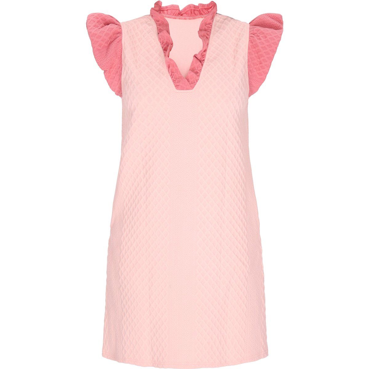 Mini Kleid mit Rüschenkragen
