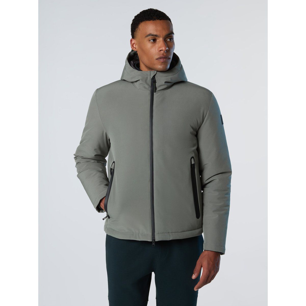 Recycelte Softshell Jacke mit Kapuze