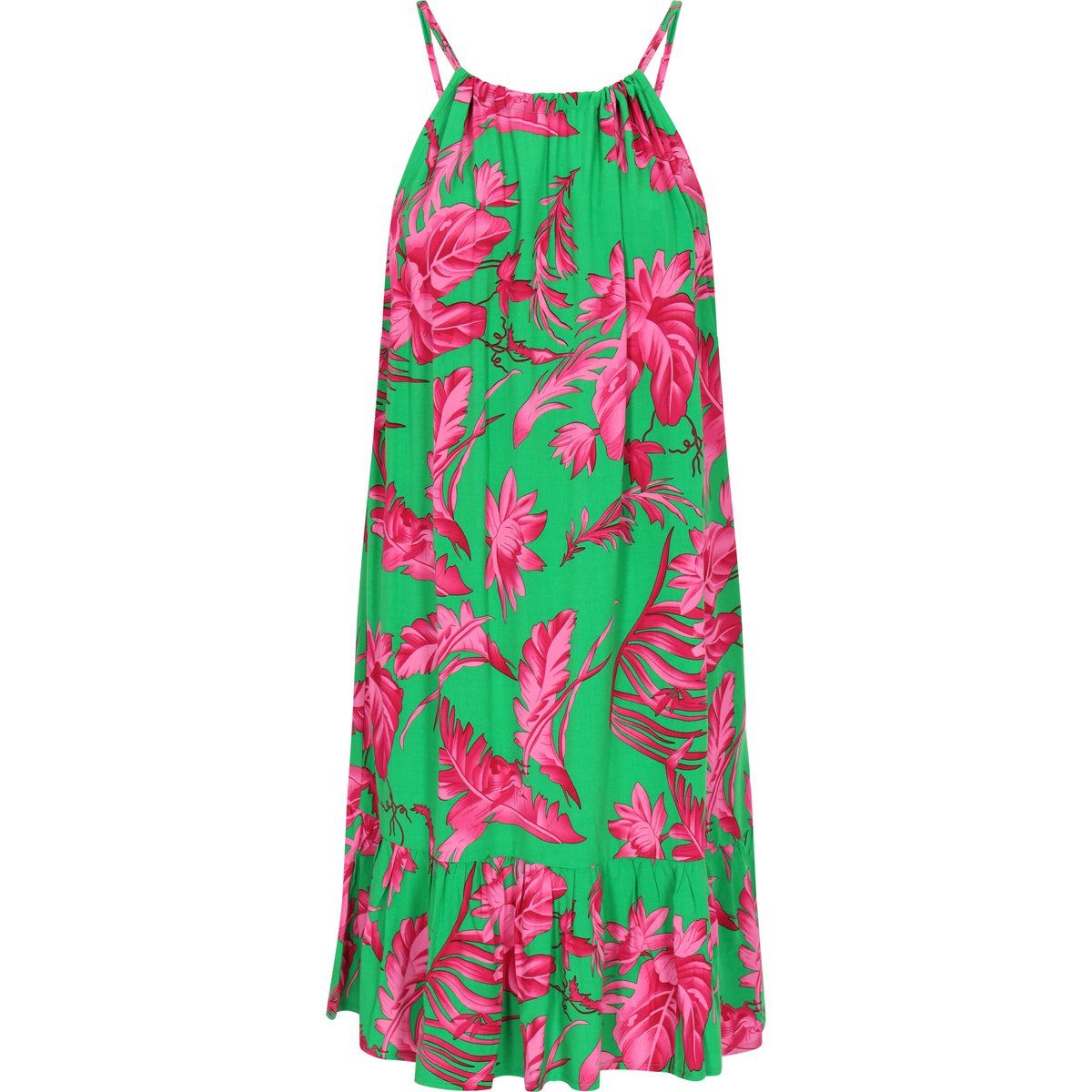 IZIA Kleid Frauen grün rosa