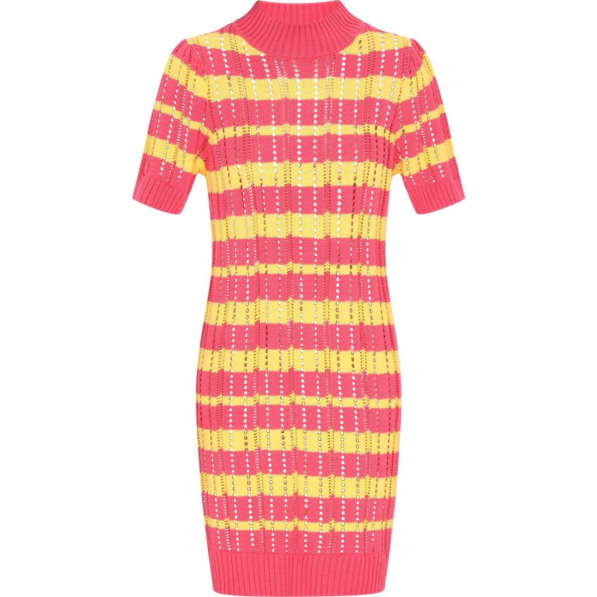 IZIA Kleid Frauen Koralle mehrfarbig