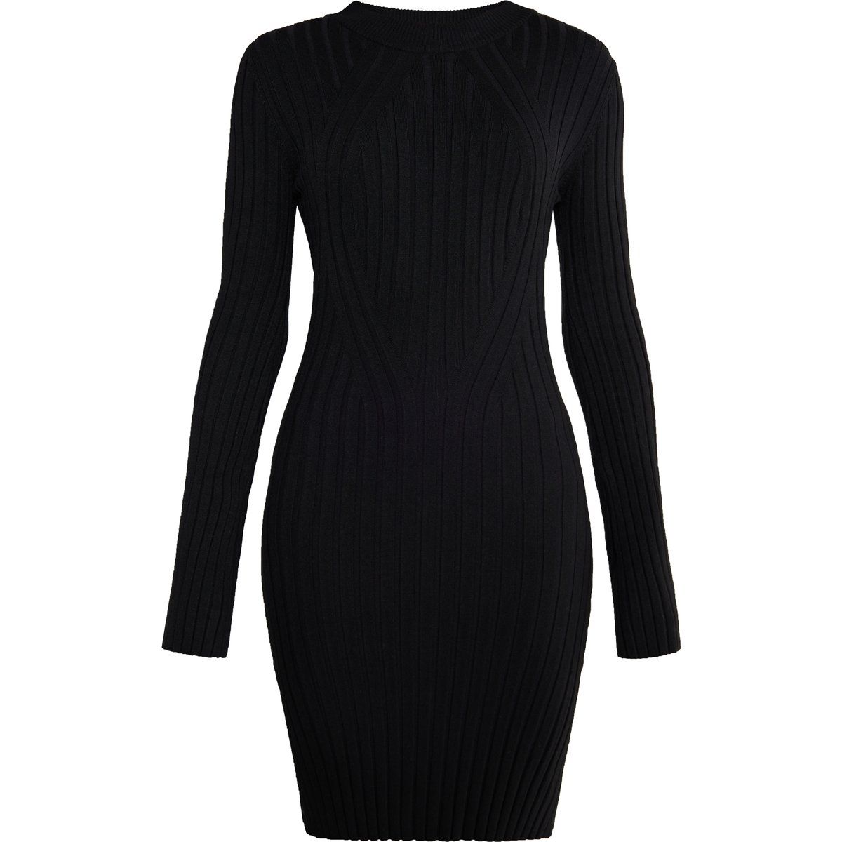 Faina Strickkleid Damen schwarz