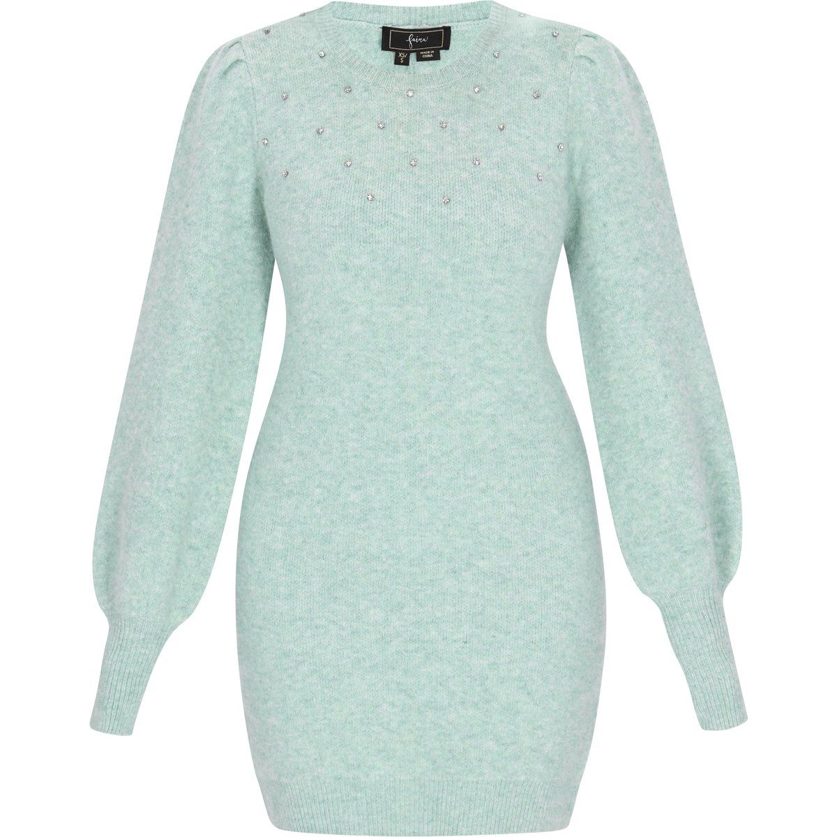 Faina Kleid Frauen Salbeigrün