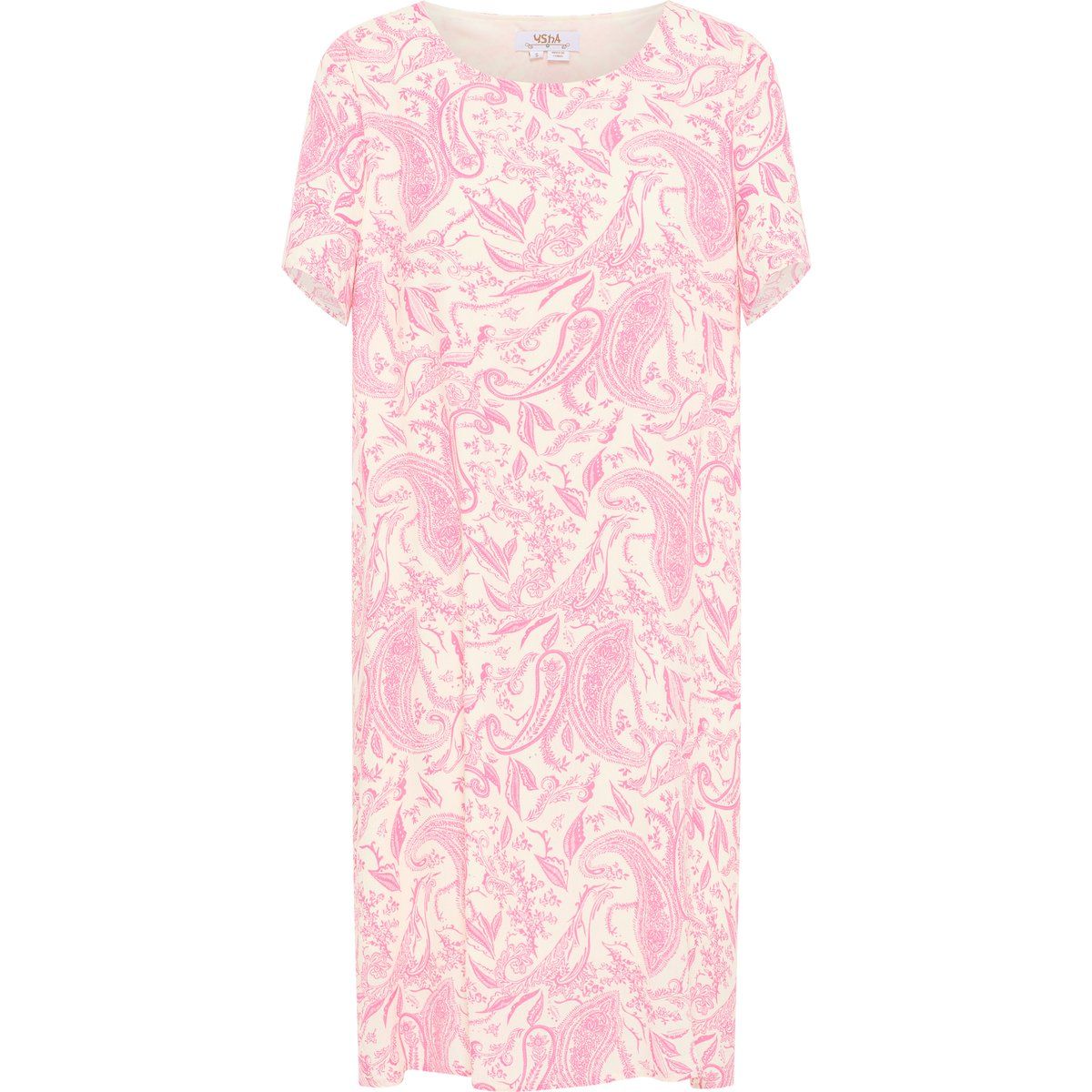 usha Kurzarmkleid Damen rosa Wollweiß