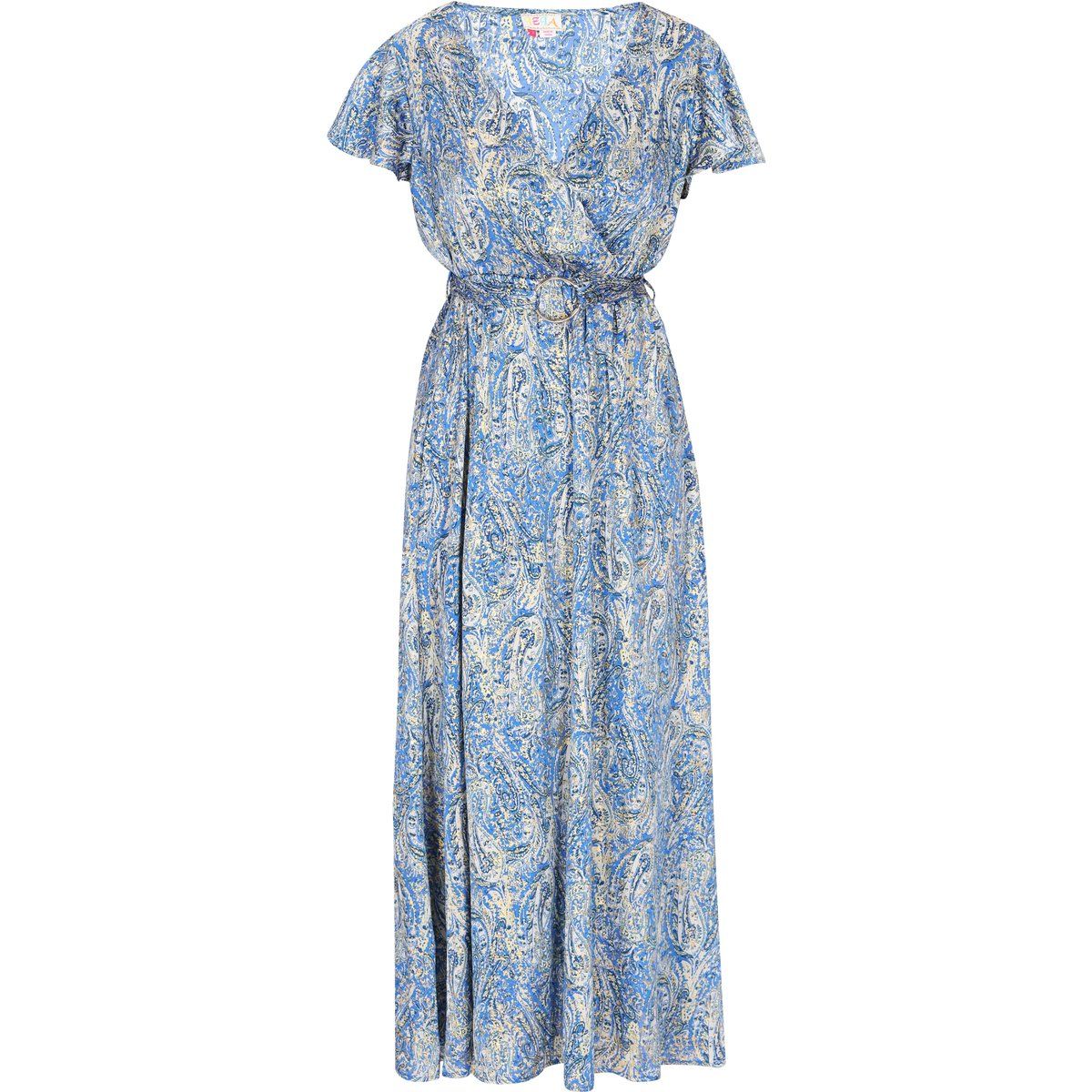 IZIA Kleid Frauen blau mehrfarbig