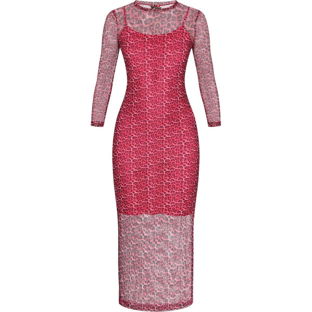 Mymo Kleid Frauen rosa schwarz