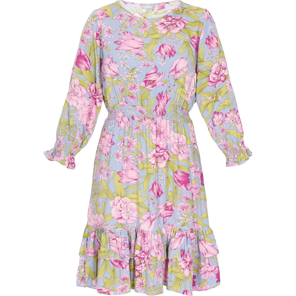 usha Kleid Frauen blau mehrfarbig