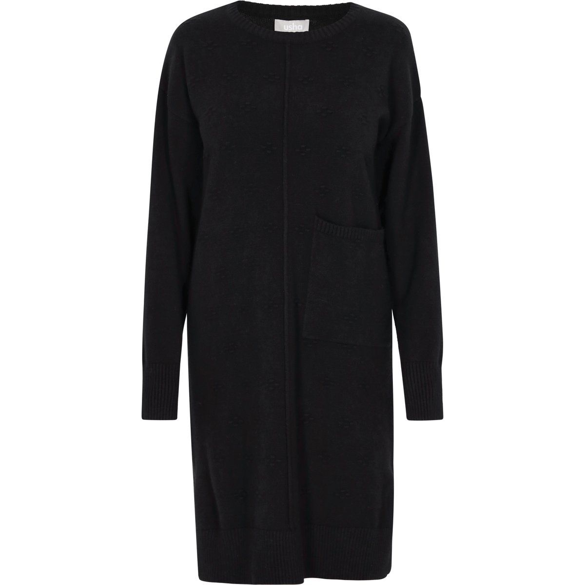 Elegantes Strickkleid mit Taschendetail
