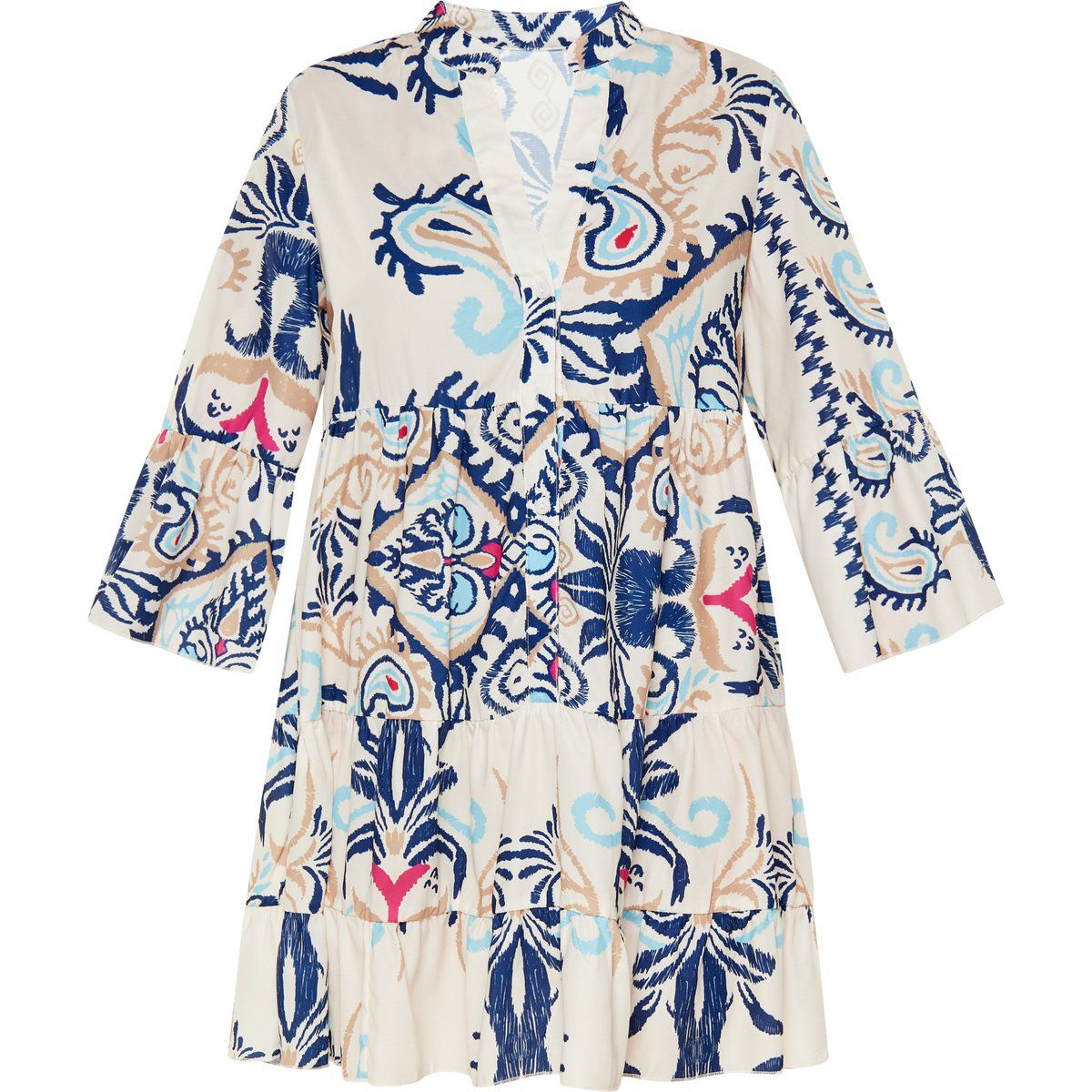 usha Kleid Frauen Offwhite blau