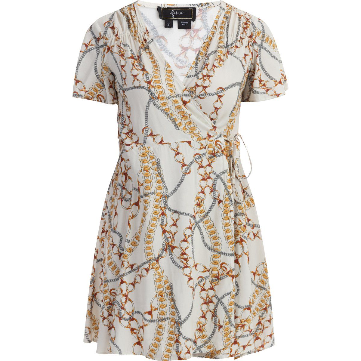 Faina Minikleid mit Allover-Print Damen weiss