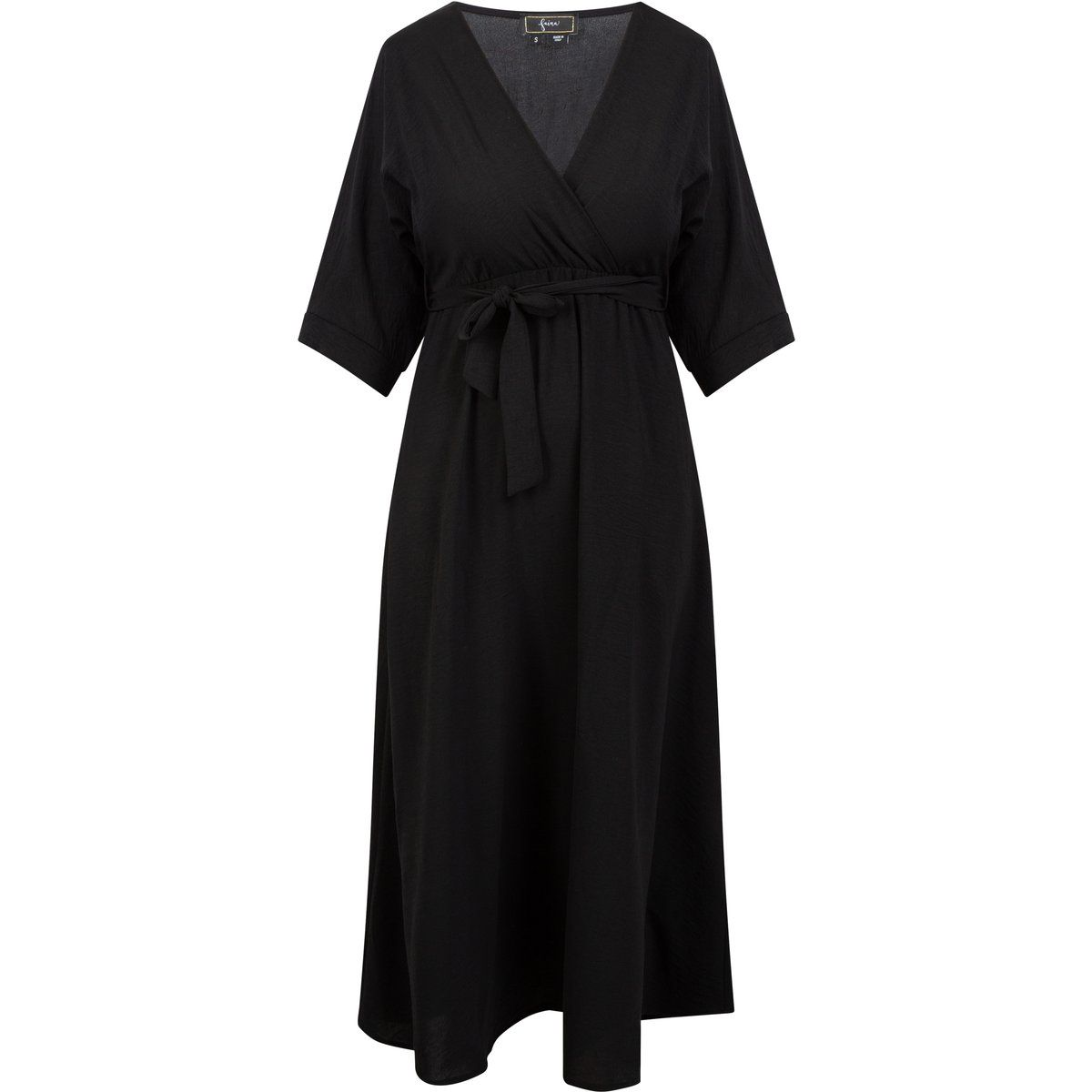 Faina Midikleid Damen schwarz