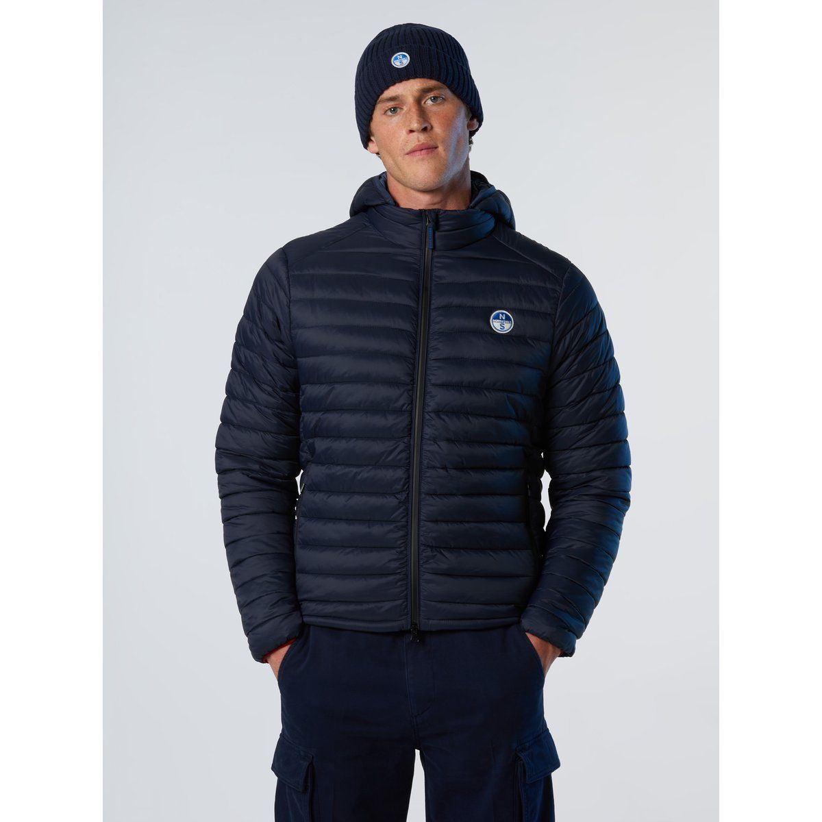Ultraleichte Steppjacke mit Kapuze