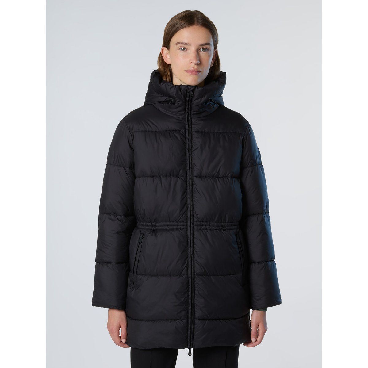 Gepolsterte Steppjacke mit Kapuze