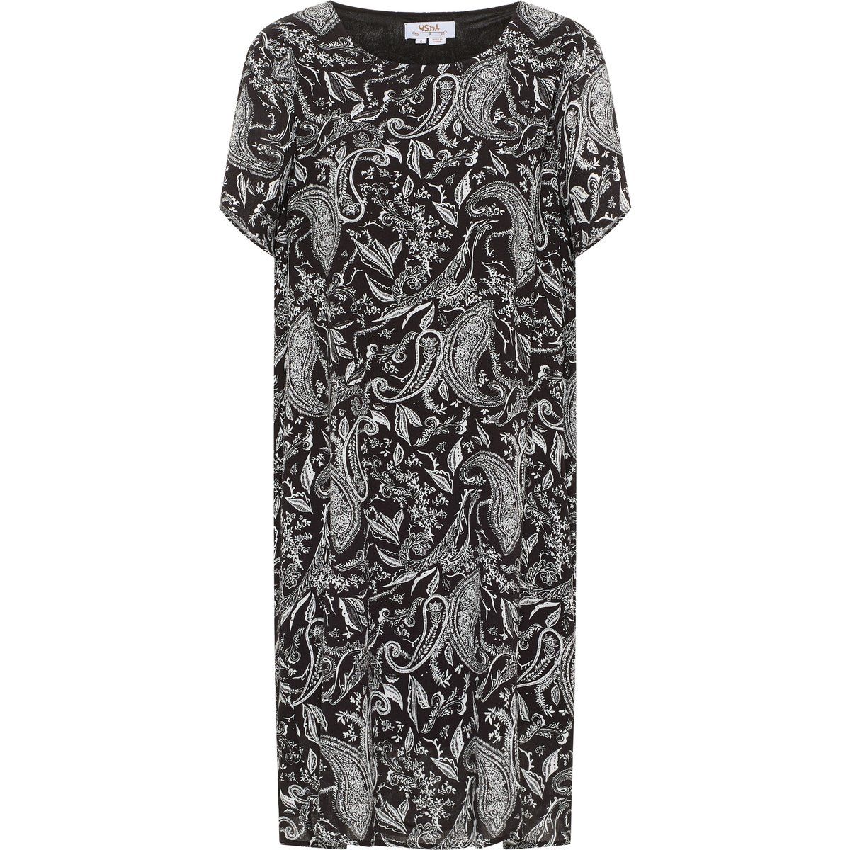usha Kurzarmkleid Damen schwarz weiss