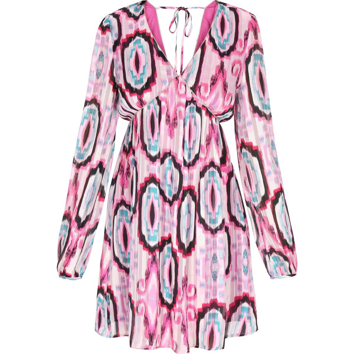 IZIA Kleid Frauen lila mehrfarbig