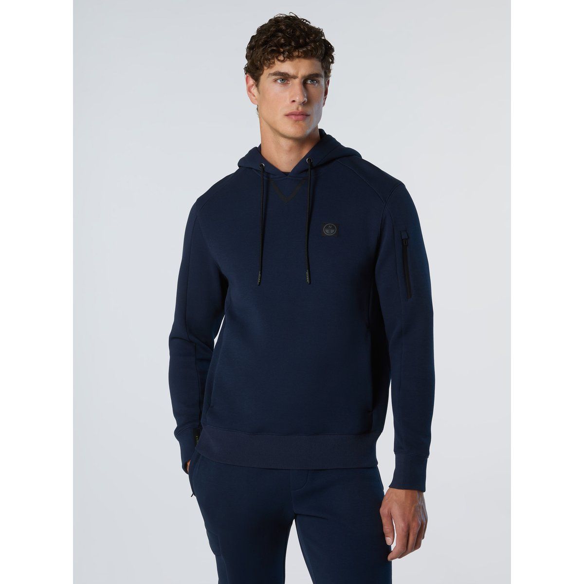 Technischer Piqué-Scuba Kapuzenpullover