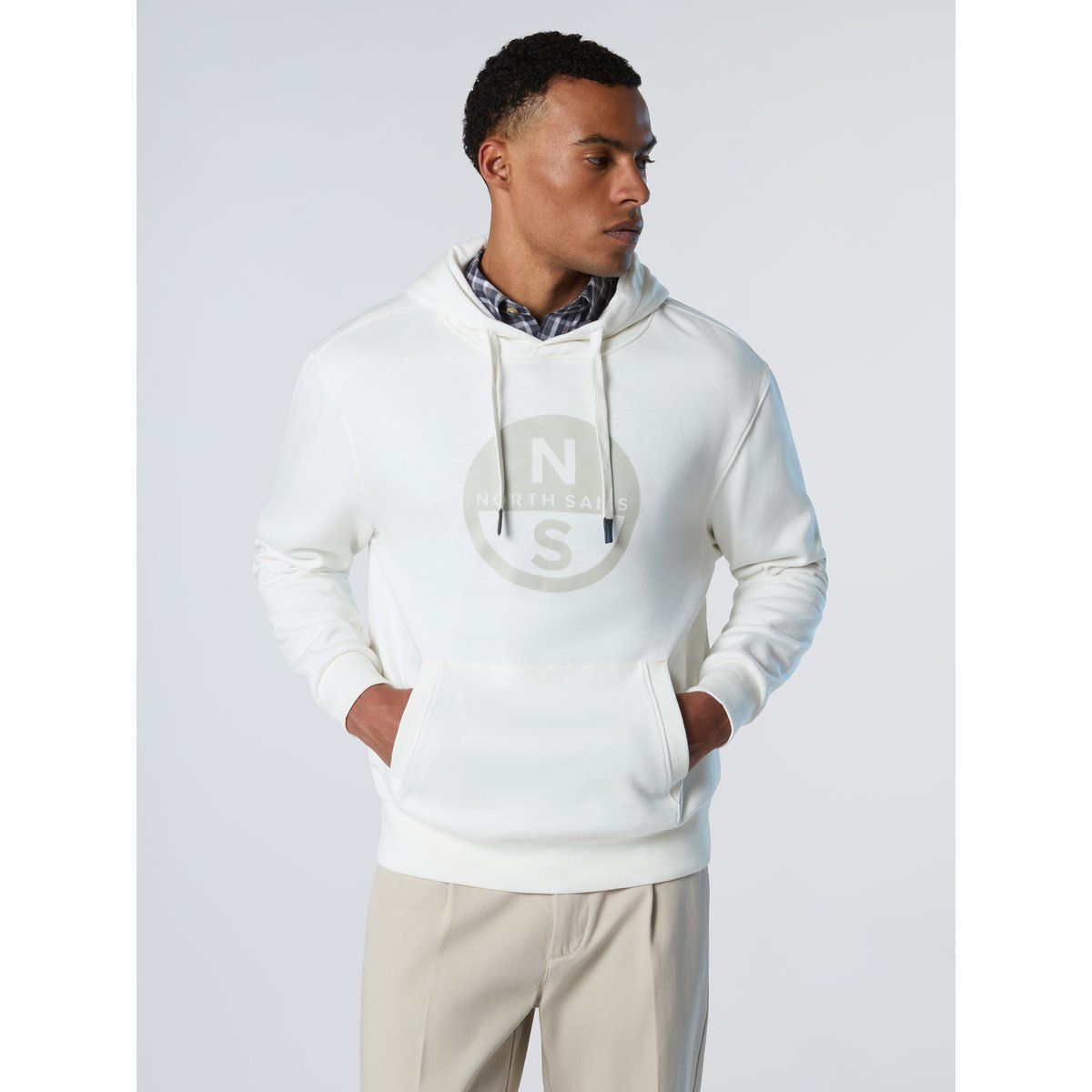 Kapuzenpullover mit entspanntem Logo-Print