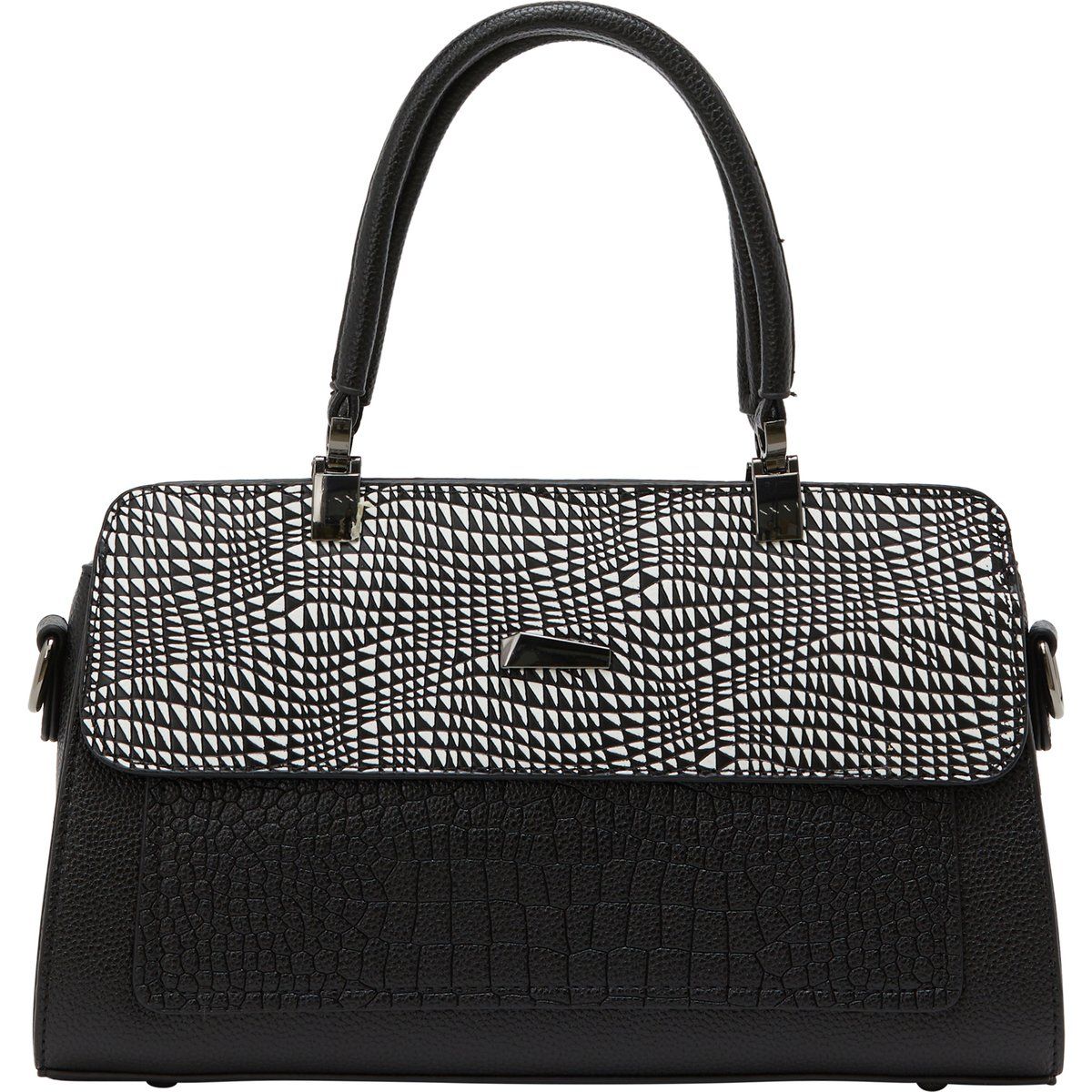 Faina Handtasche Handtasche Frauen schwarz-weiß