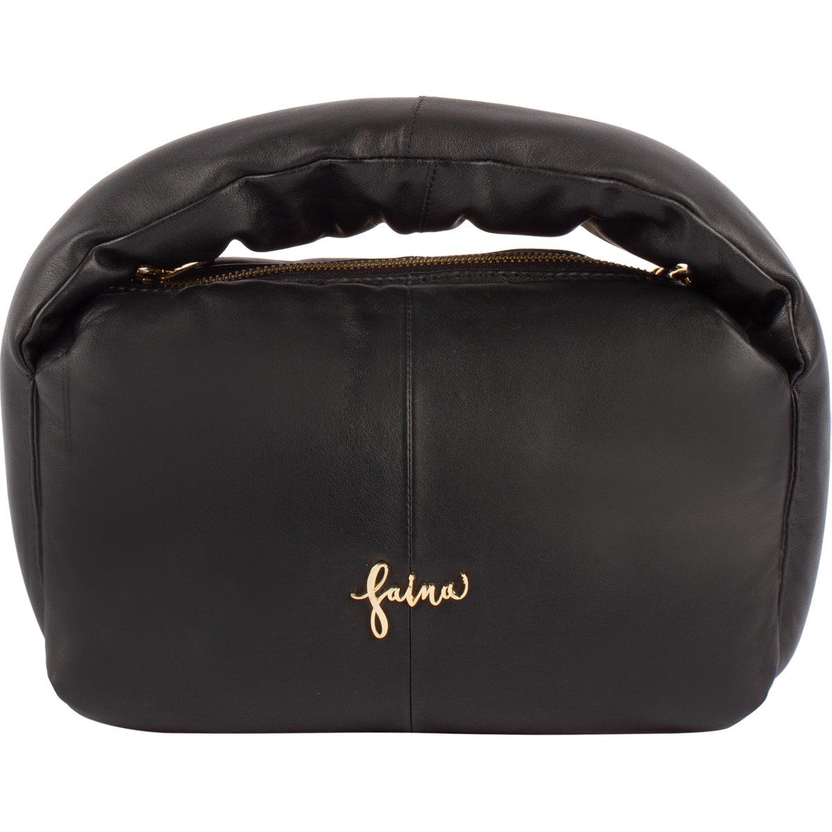Faina Henkeltasche aus Leder Damen schwarz