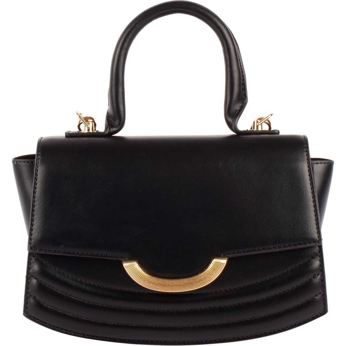 Strukturierte Henkeltasche mit Griff