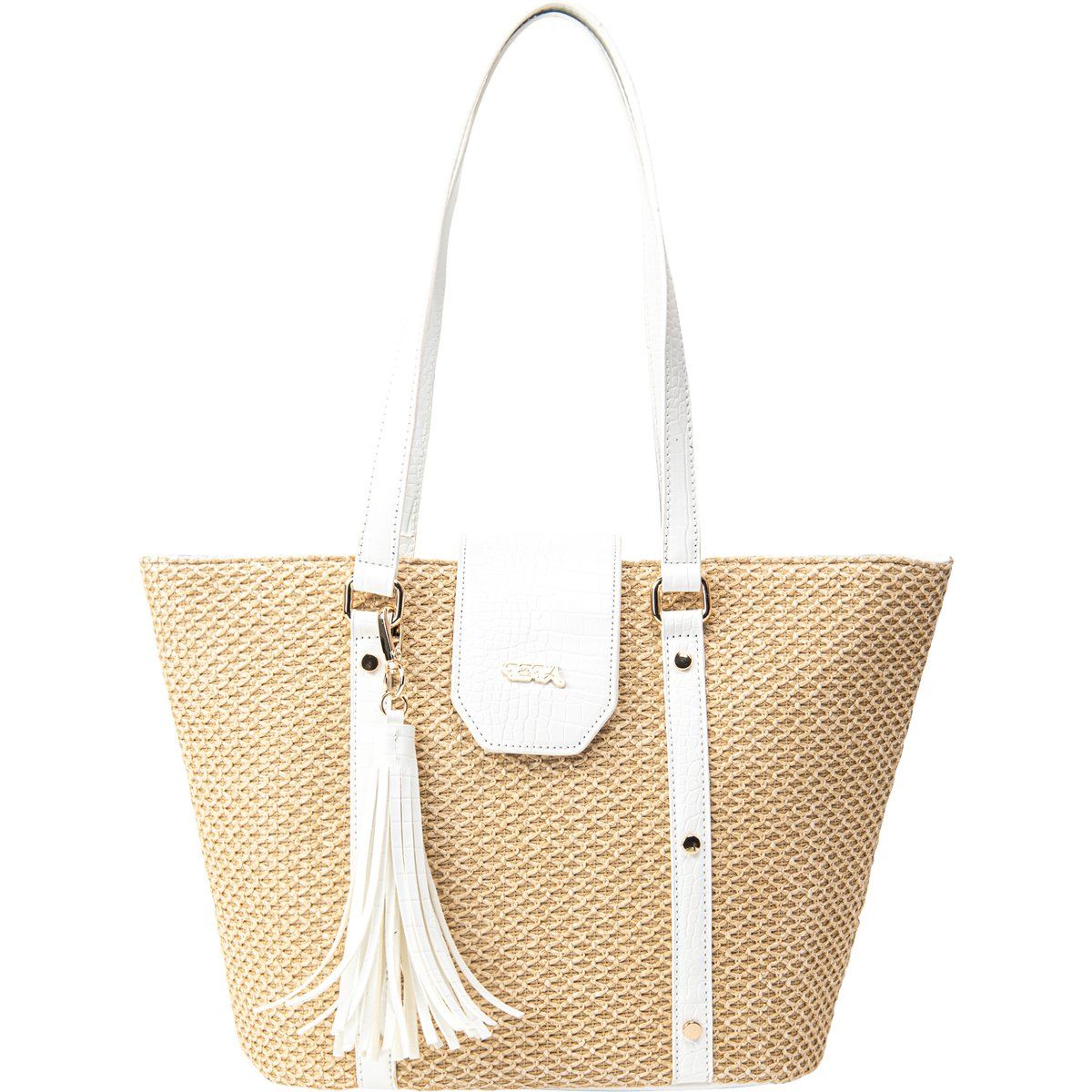 IZIA Shopper-Tasche Damen weissbeige