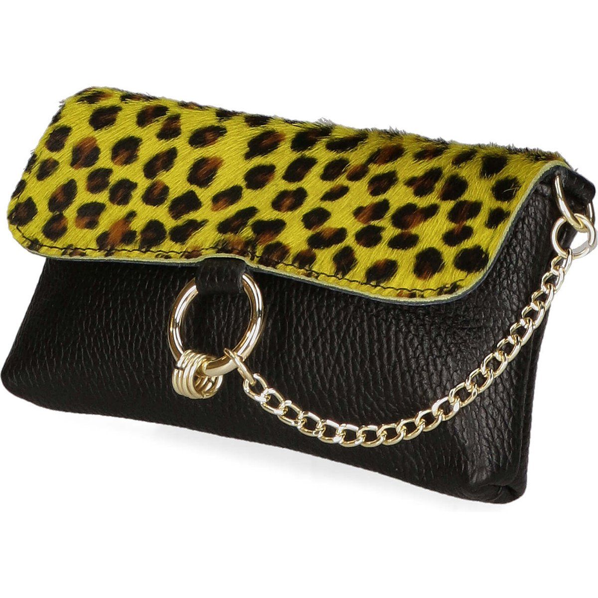 Faina Handtasche Damen Gepardengelb