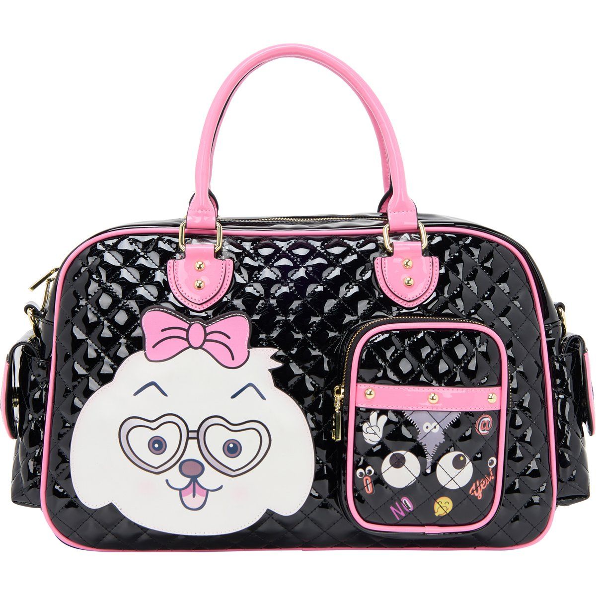 Mymo Handtasche Handtasche Frauen Schwarz Rosa