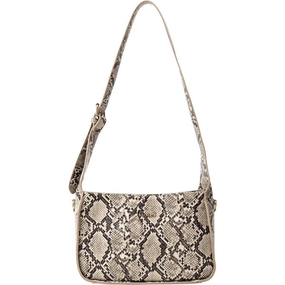 Faina Schultertasche Damen Beige Mehrfarbig